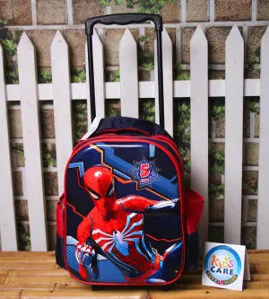 Spider Man Themed School Trolley Bag For KG-1 & KG-2 (13020N)