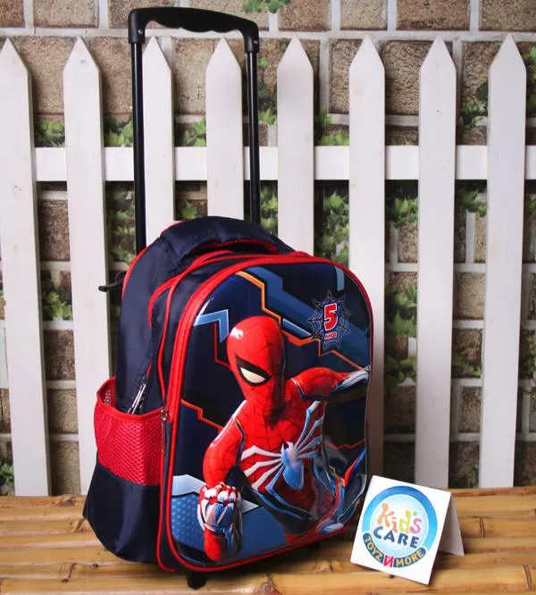 Spider Man Themed School Trolley Bag For KG-1 & KG-2 (13020N)