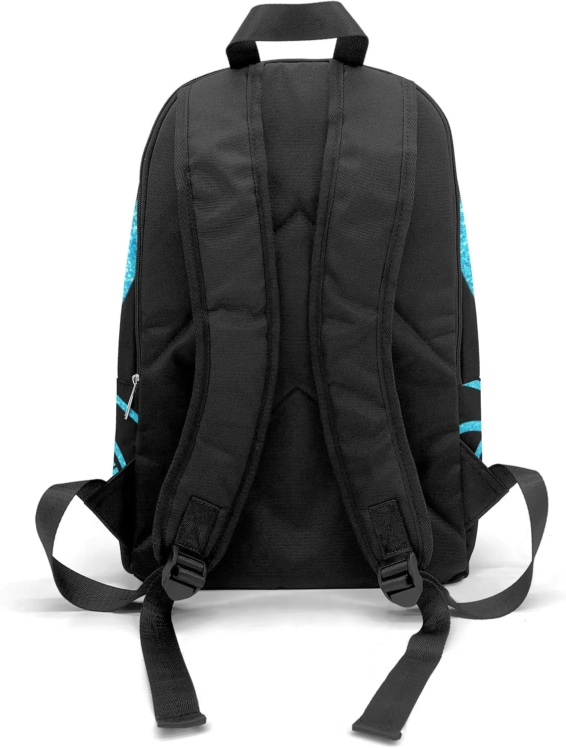 Sport Basketball Sky Blue Personalized Backpack for Teen Custom Travel Backpack for Boys Girs Bookbag Casual Bag Name Gift, Design 15, EU5566SS