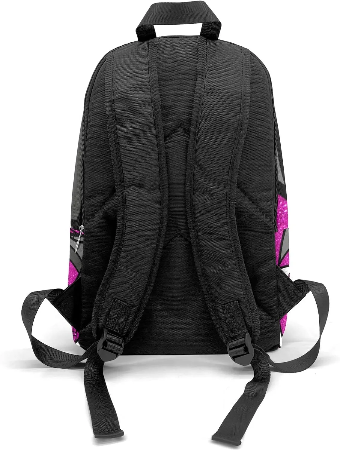 Sport Volleyball Glitter Magenta Personalized Backpack for Teen Custom Travel Backpack for Boys Girs Bookbag Casual Bag Name Gift, Design 1, EU5566SS