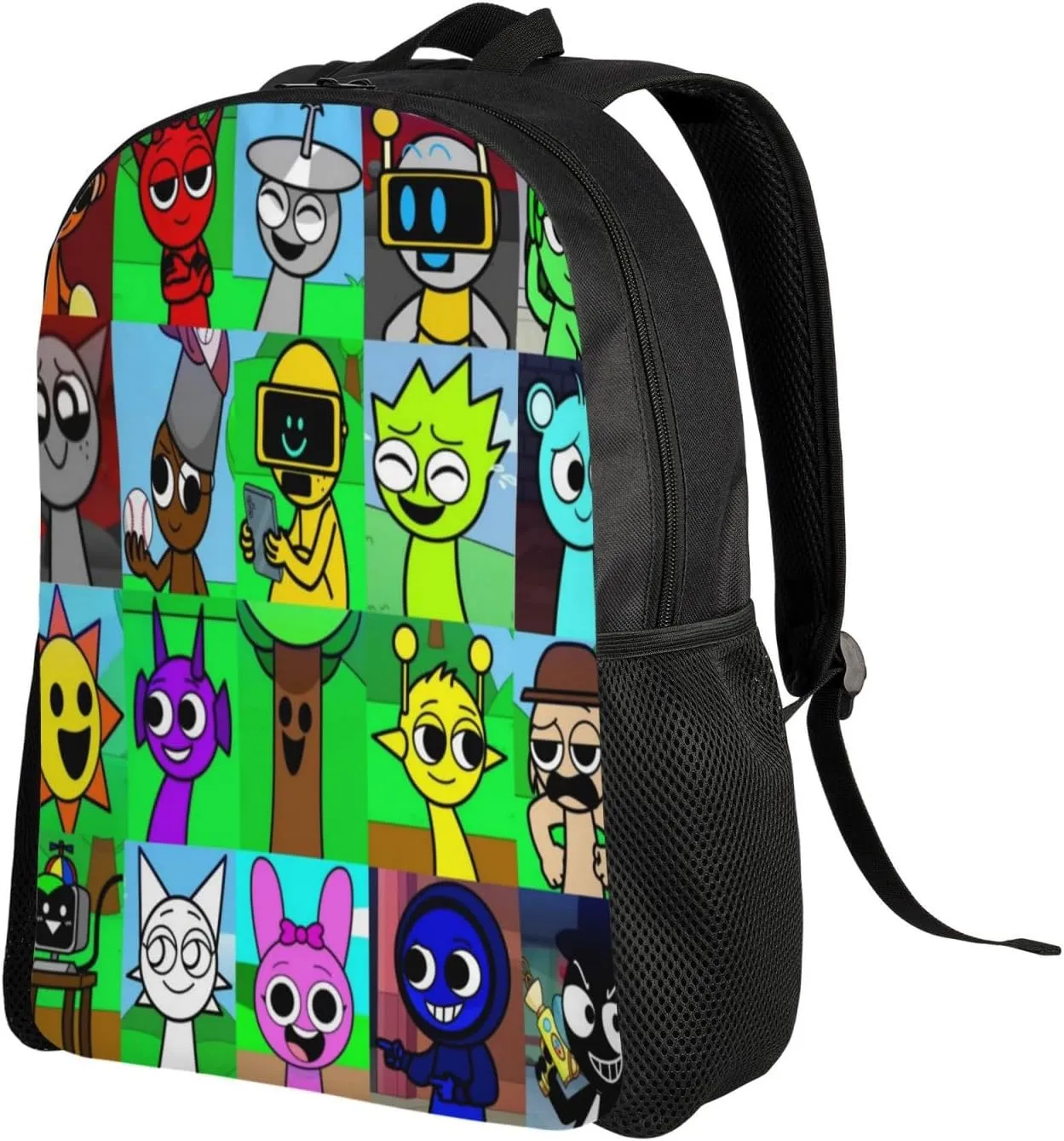 Sprunki Backpack, Oxford Cloth Travel Backpack, Sturdy And Durable