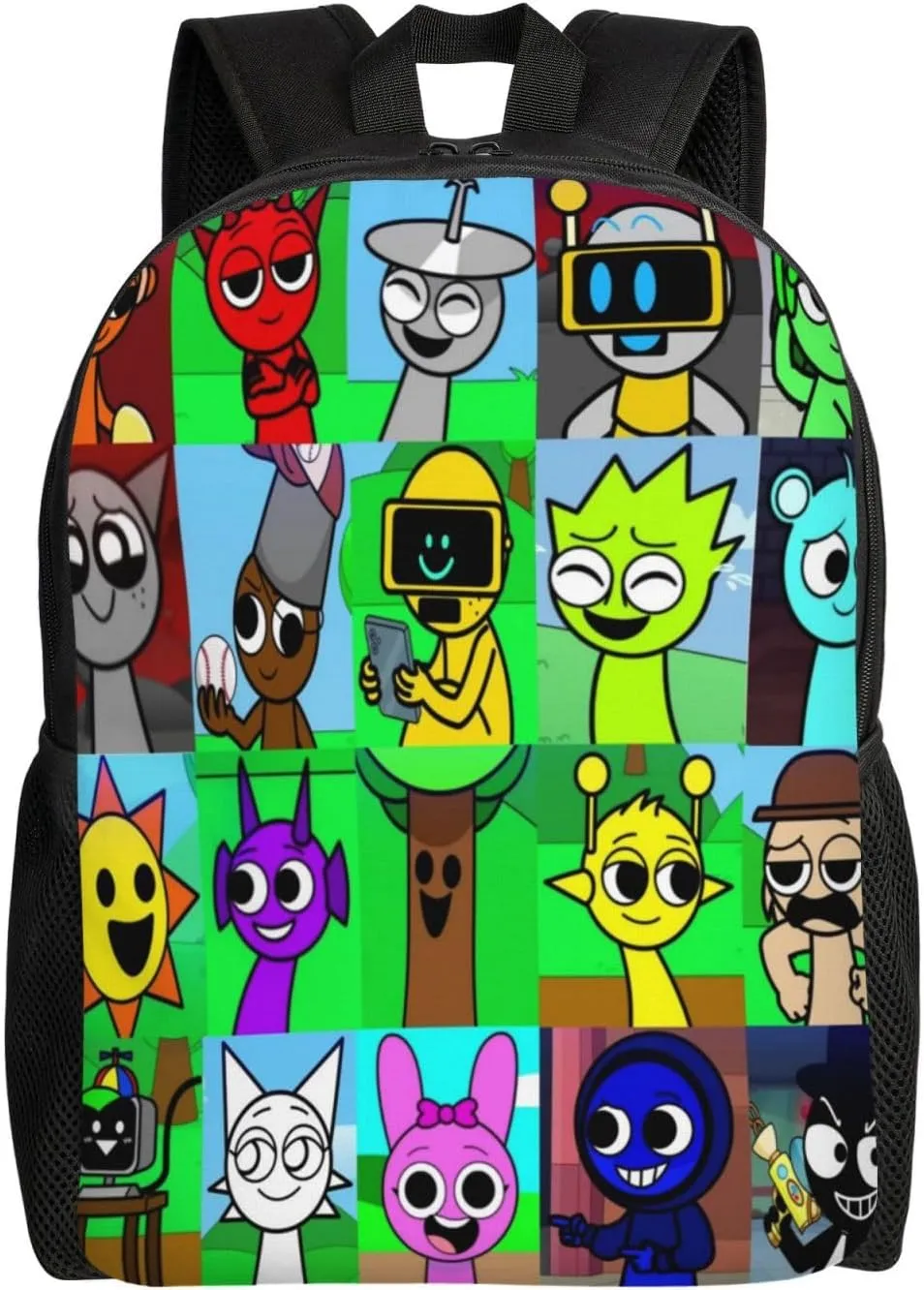 Sprunki Backpack, Oxford Cloth Travel Backpack, Sturdy And Durable