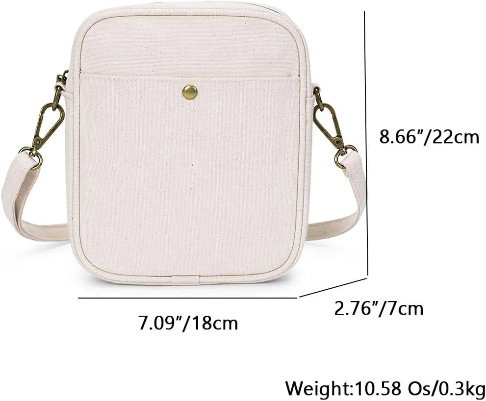 Square Crossbody Bag - Square Satchel Design for Women - Lightweight Cloth - Bag for Everyday Use