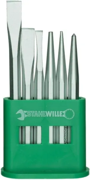 Stahlwille 98812202 102-5/6 Chisels, Pins, Punches, 6 Pieces