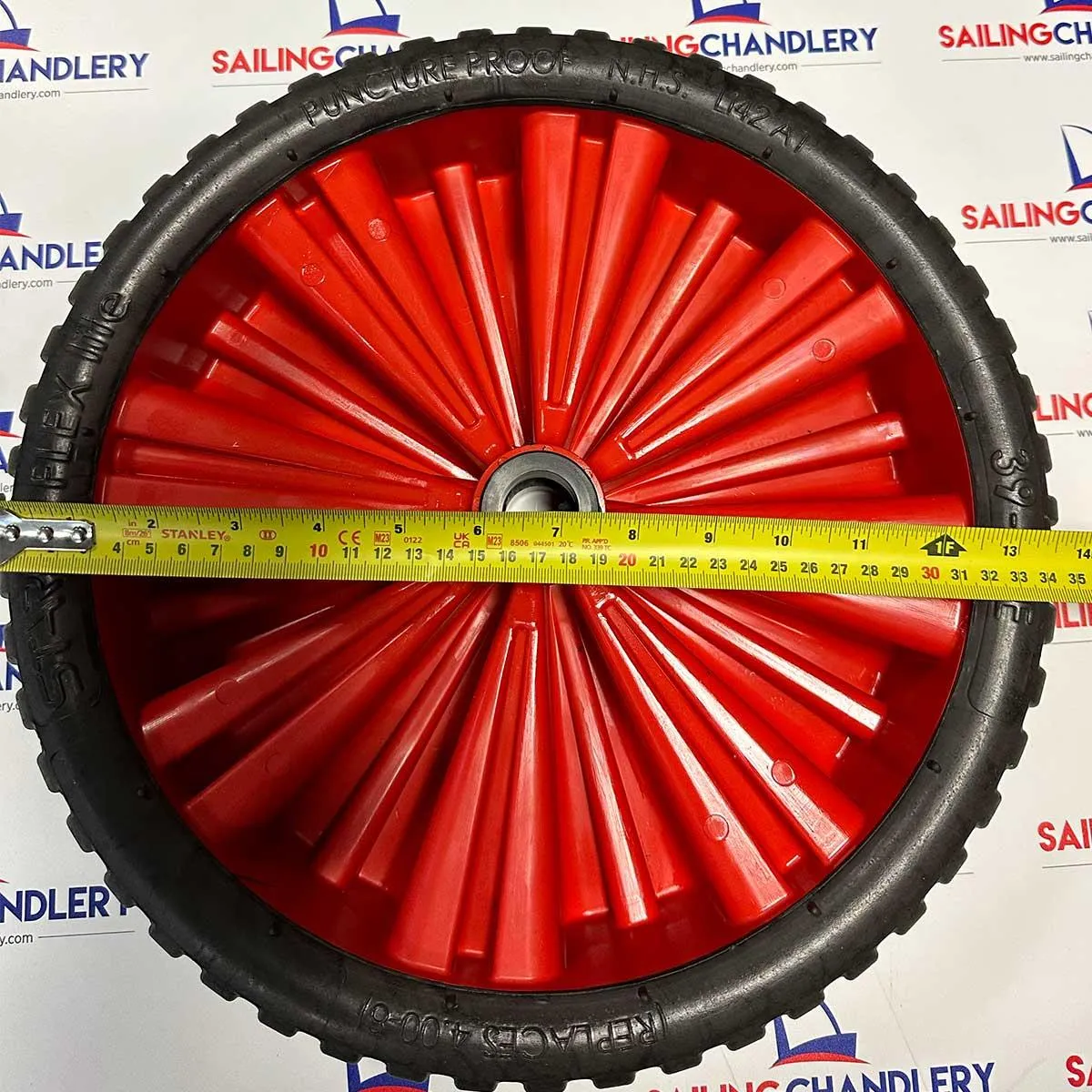 Starco Puncture Proof Foam Trolley Wheel - Red