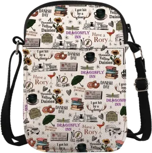 Stars Hollow Themed Inspired Crossbody Bag Holiday Season Lukes Diner Gift Dragonfly Inn Gift