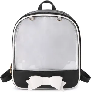 STEAMEDBUN Ita Bag Backpack Bowknot Kawaii Pin Display Backpack Bag with Insert