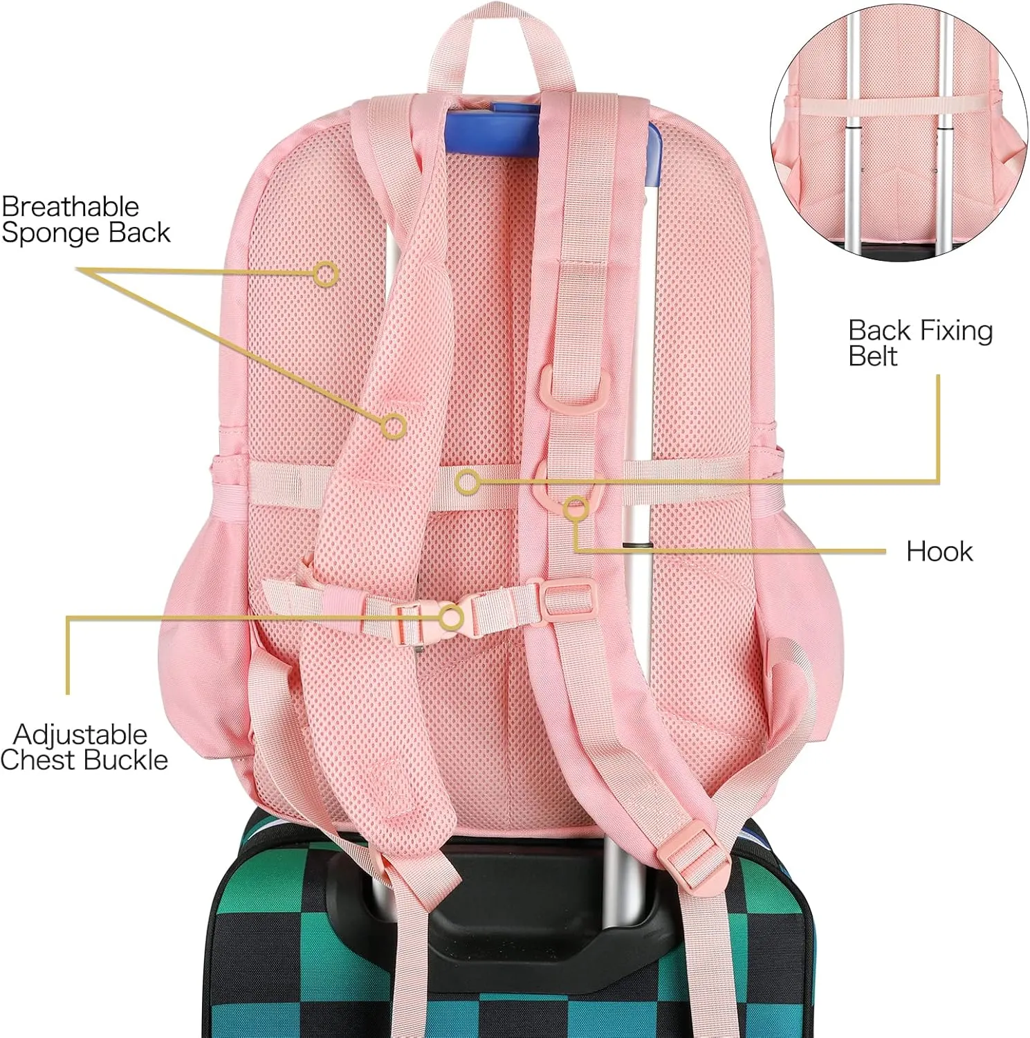 STEAMEDBUN Ita Bag Backpack with insert Pin Display Backpack for School Cosplay