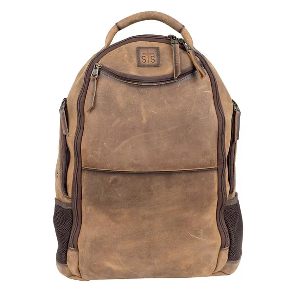 STS Ranchwear Foreman Theo Genuine Leather Backpack STS34312