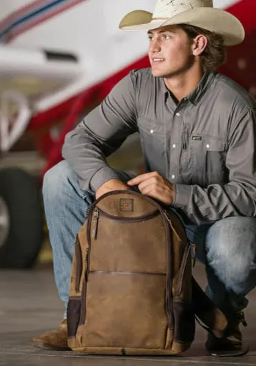 STS Ranchwear Foreman Theo Genuine Leather Backpack STS34312