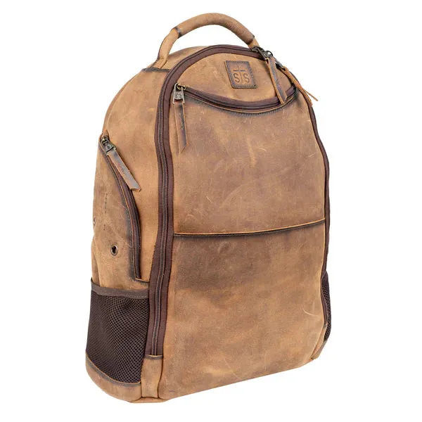 STS Ranchwear Foreman Theo Genuine Leather Backpack STS34312