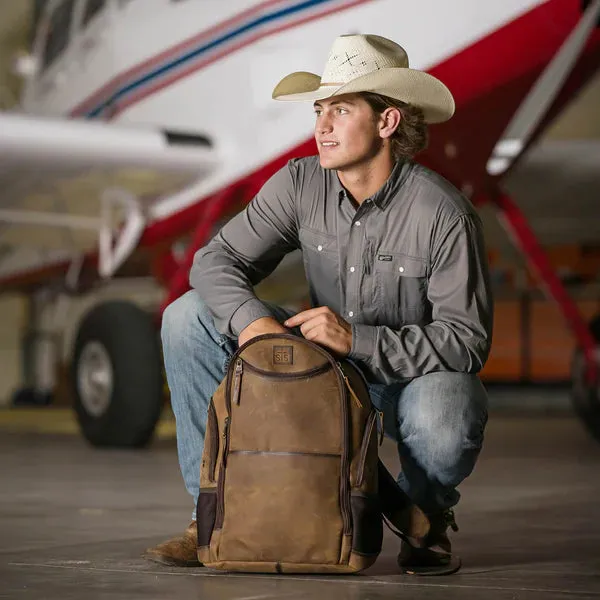 STS Ranchwear Foreman Theo Genuine Leather Backpack STS34312