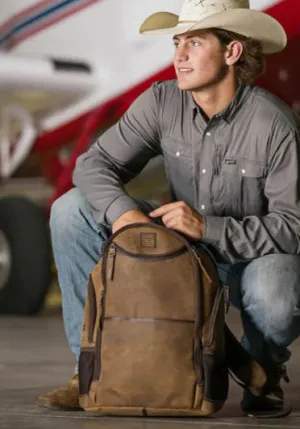 STS Ranchwear Foreman Theo Genuine Leather Backpack STS34312