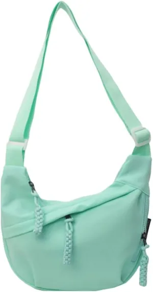 Stylish Canvas Shoulder Bag for University Life Large Interior Multiple Pockets Crossbody Bag with Adjustable Strap
