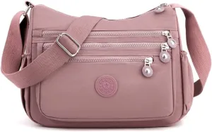 Stylish Multi layer Nylon Shoulder Bag for Women Convenient and Messenger Bag