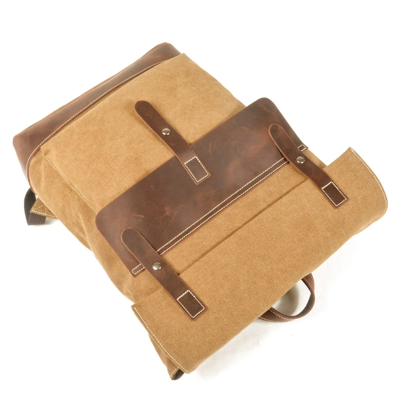 Stylish Waxed Cotton Backpack for Urban and Outdoor Use