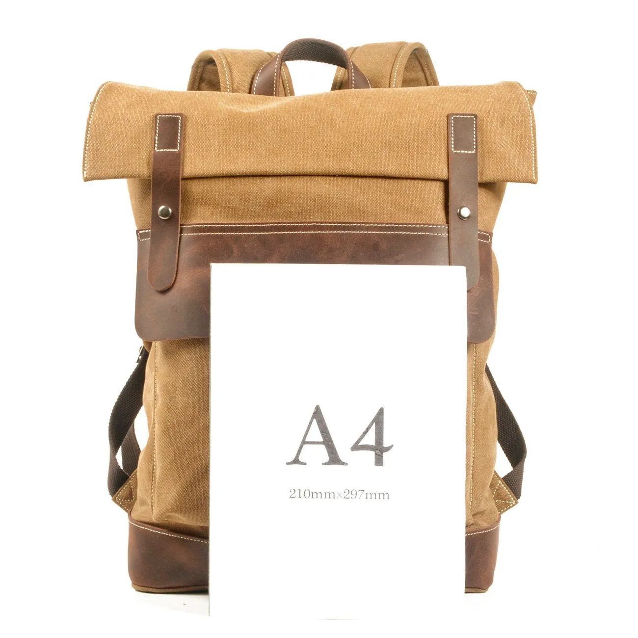 Stylish Waxed Cotton Backpack for Urban and Outdoor Use
