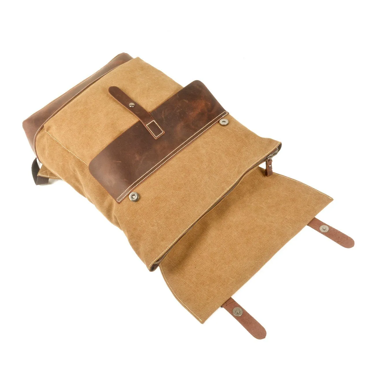Stylish Waxed Cotton Backpack for Urban and Outdoor Use