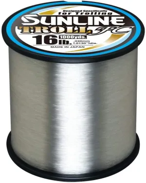 Sunline 63042110 Troll FC Clear 1000yd 16lb