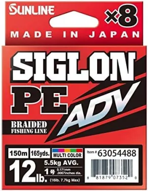 Sunline Siglon PEx4 UV, Abrasion, Friction Resistant 8 LB, 10 LB, 12 LB, 16 LB, 18 LB, 20 LB, 24 LB, 30 LB, 35 LB Braided Fishing Line