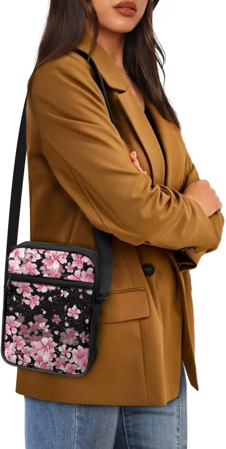 Suobstales Messenger Bag for Men Women Canvas Purse Crossbody Shoulder Bag Casual Sling Pack for Work Business Sport Travel