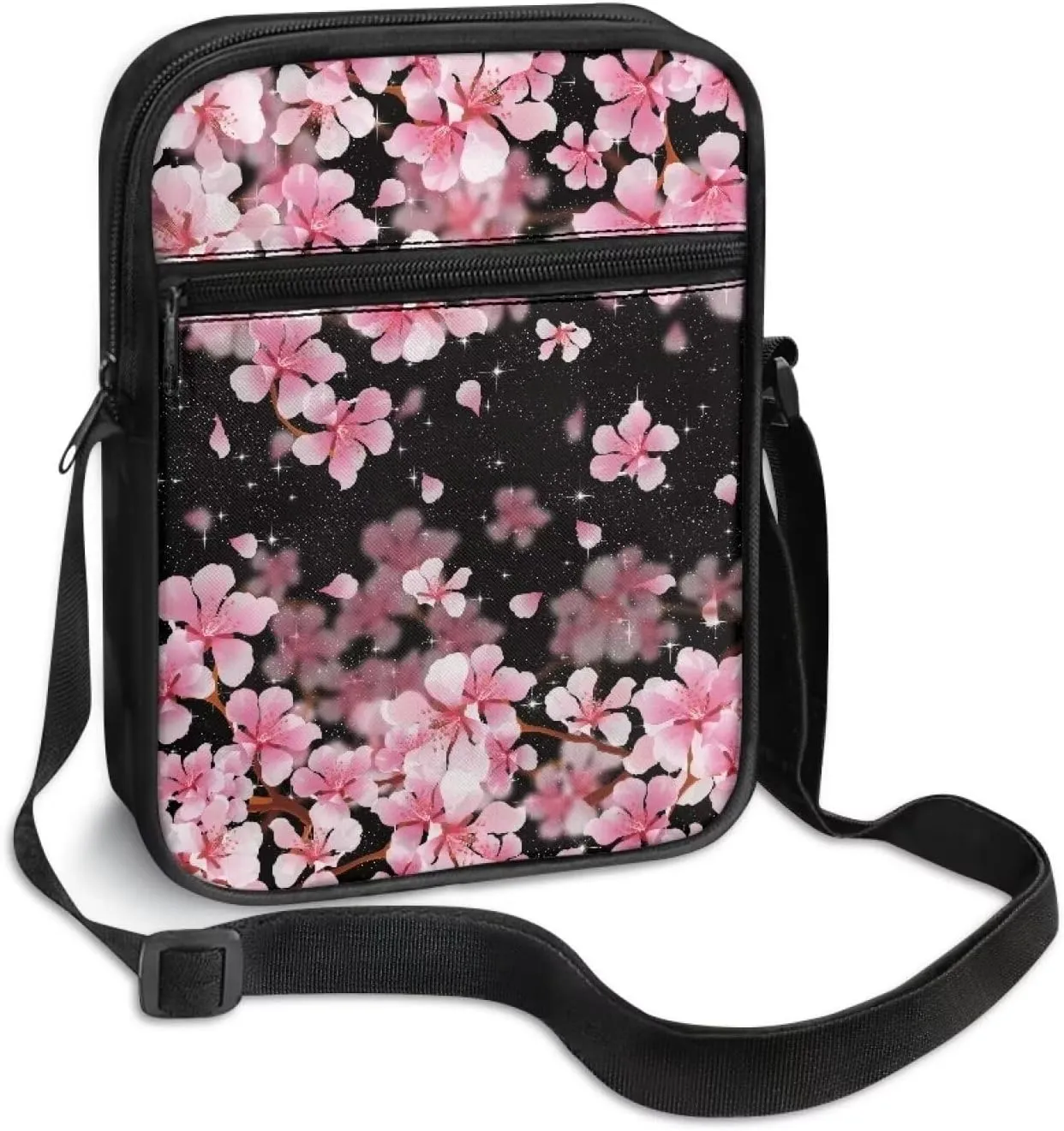Suobstales Messenger Bag for Men Women Canvas Purse Crossbody Shoulder Bag Casual Sling Pack for Work Business Sport Travel