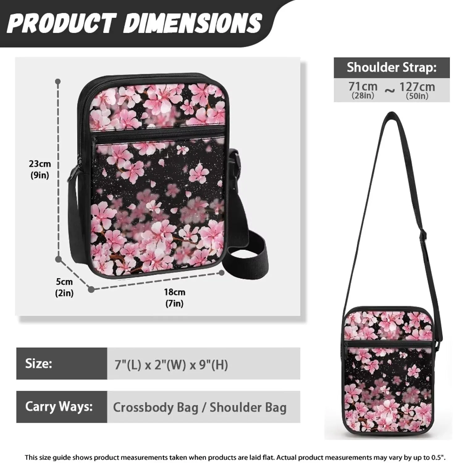 Suobstales Messenger Bag for Men Women Canvas Purse Crossbody Shoulder Bag Casual Sling Pack for Work Business Sport Travel
