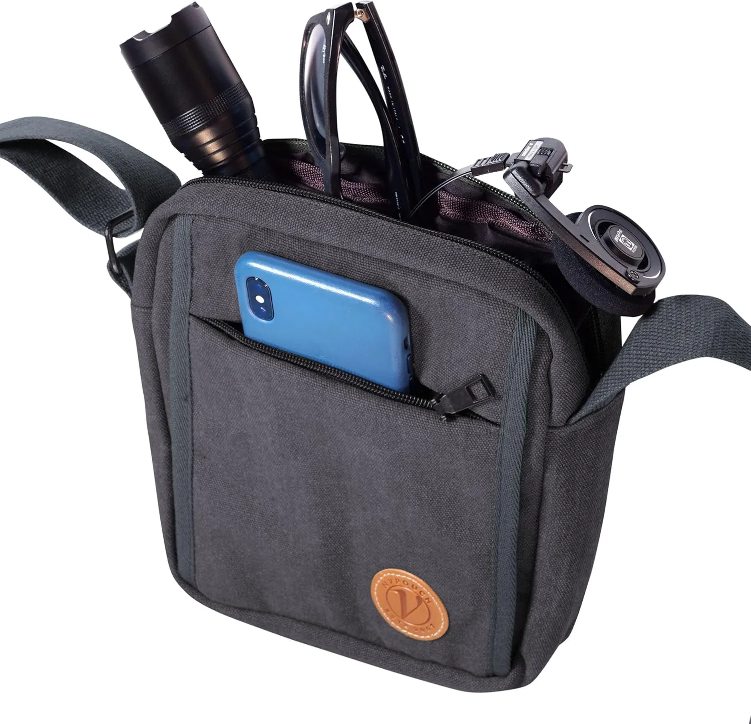 Tahoe Crossbody Bag, Crossbody Purse, Travel Pack, Slate Gray