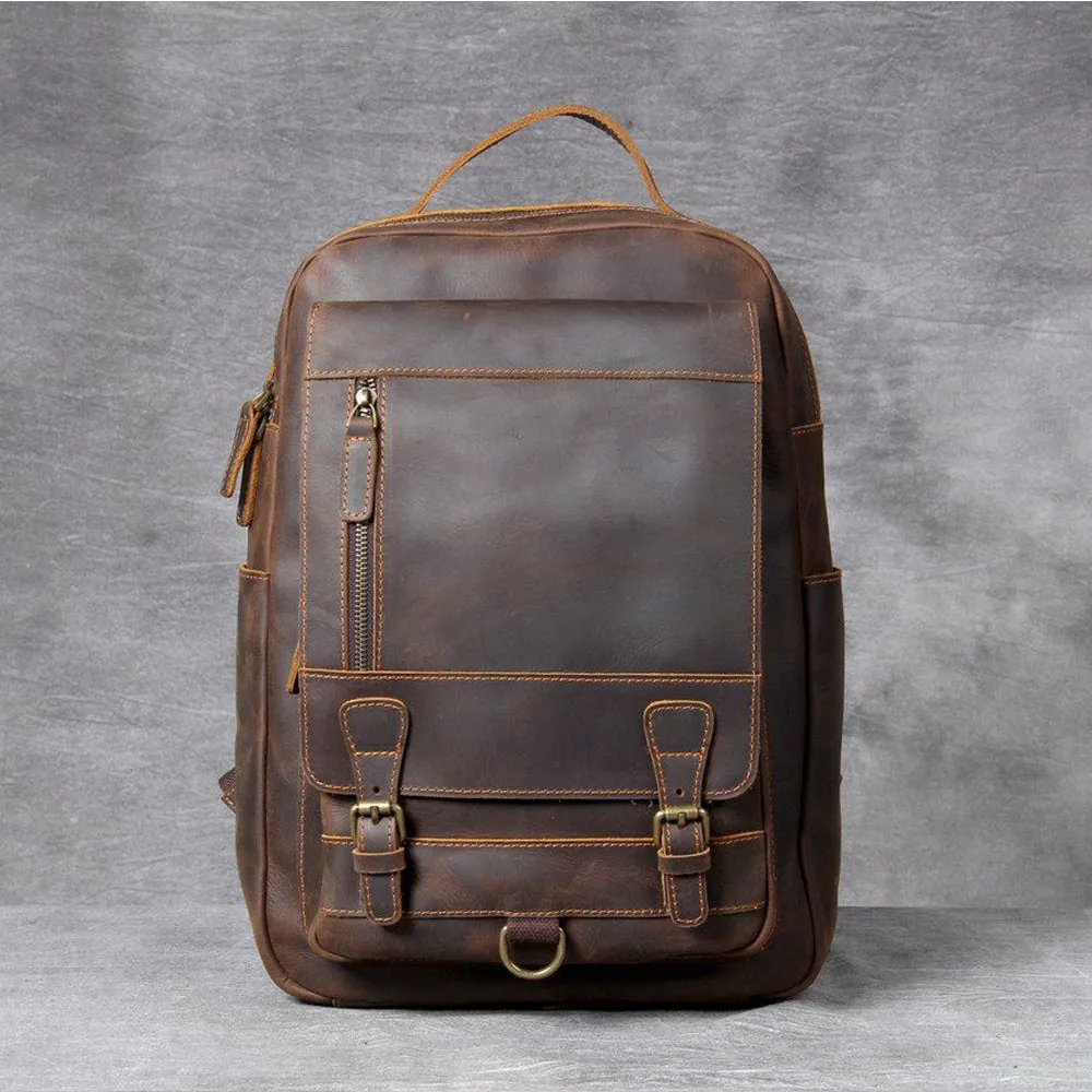 Tan Leather Backpack | MORITZ