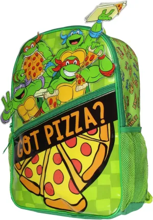 Teenage Mutant Ninja Turtles Backpack TMNT Got Pizza Travel Kids School 3D Book Bag