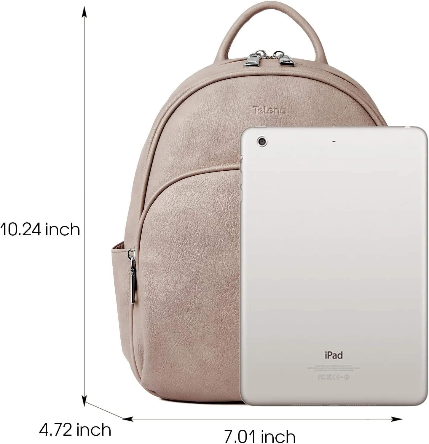 Telena Small Backpack Purse for Women Girls Cute Mini Leather Backpack Travel Shoulder Bags