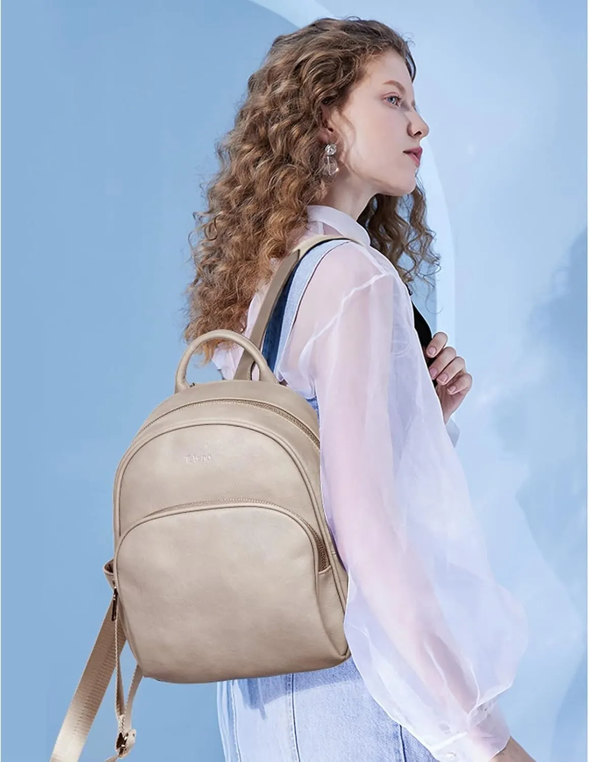 Telena Small Backpack Purse for Women Girls Cute Mini Leather Backpack Travel Shoulder Bags