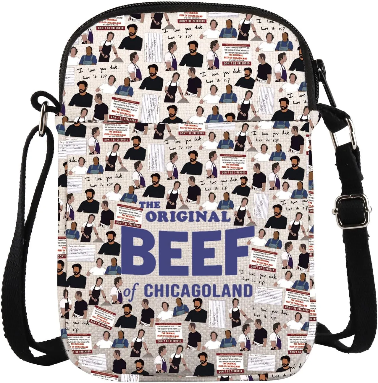The Bear TV Show Gift The Original Beef Of Chicagoland Crossbody Bag Tinned Tomato Gift