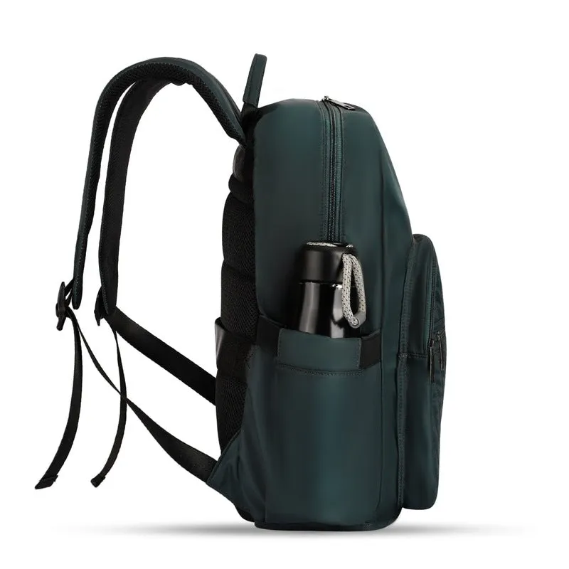 THE CLOWNFISH Women's Laptop Backpack - Stylish, Padded Storage | 19L Capacity | Olive Green