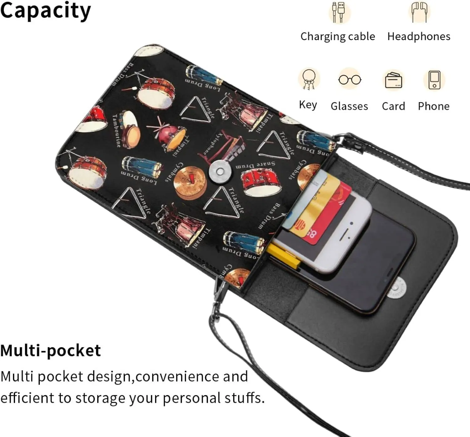 The Oromo Garden Flag Cell Phone Purse Small Crossbody Bags For Women Men Wallet Purses With Adjustable Strap