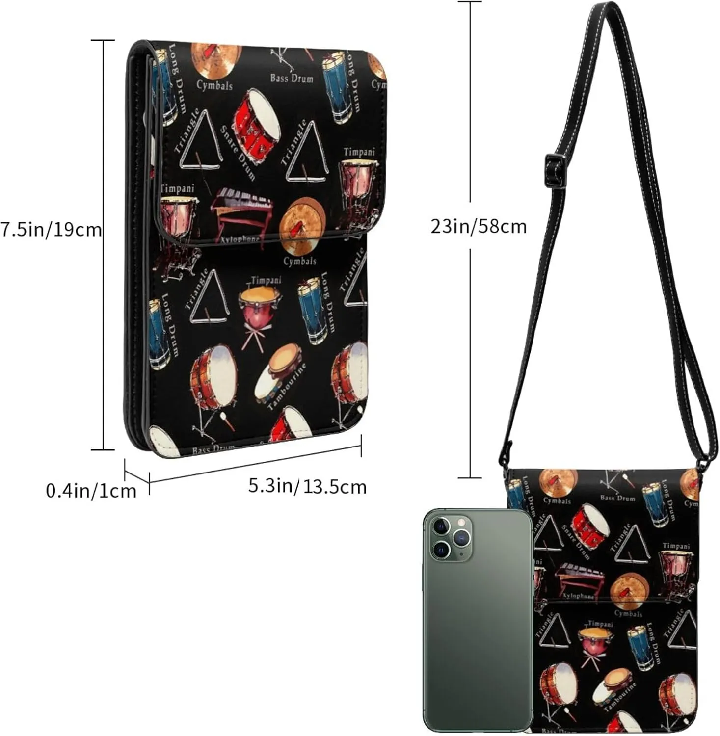 The Oromo Garden Flag Cell Phone Purse Small Crossbody Bags For Women Men Wallet Purses With Adjustable Strap