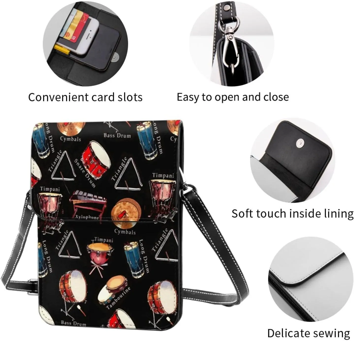 The Oromo Garden Flag Cell Phone Purse Small Crossbody Bags For Women Men Wallet Purses With Adjustable Strap