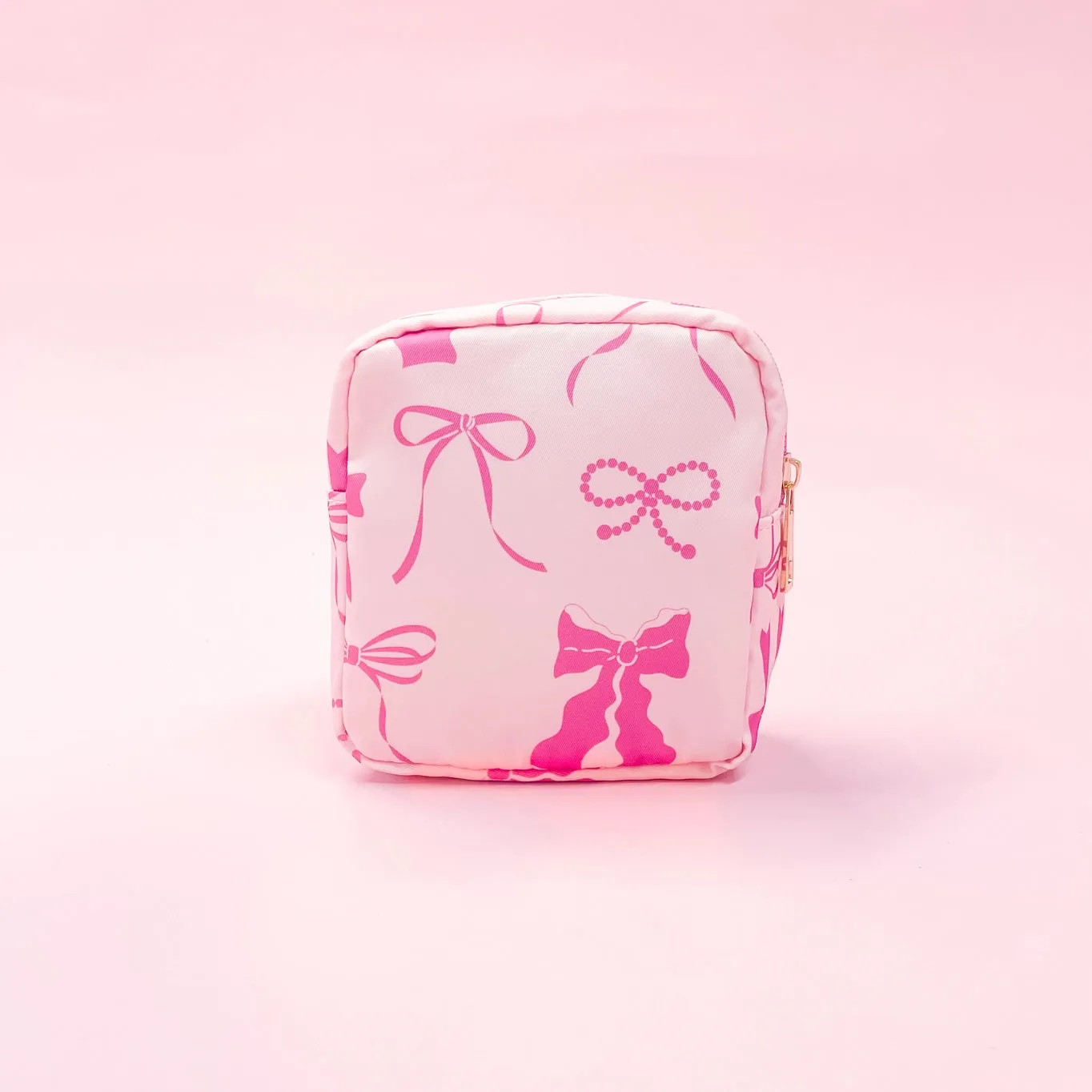 The Pink Bow Cosmetic Pouches- 2 sizes