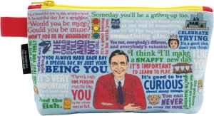 The Unemployed Philosophers Guild Mister Rogers Bag - 9" Canvas Zipper Pop Culture Themed Pouch for Pencils, Tools, Cosmetics, Toiletries and More