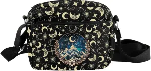TOBGBE a Court Of And Roses Series Gifts Book Lover Crossbody Bag City of Stars Light Shoulder Purse Bag For Travel Daily Use