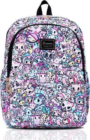 Tokidoki Travel Backpack for Women Shoulder Bag Unicorno Casual Daypack for Work Weekender Business Hiking (pink)