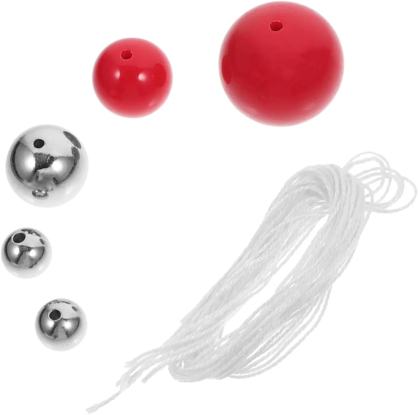 Totority 5sets Cradle Pendulum Accessory Plastic Single Pendulum Ball Newton Balls Physics Experiment Tool 5pcs*5