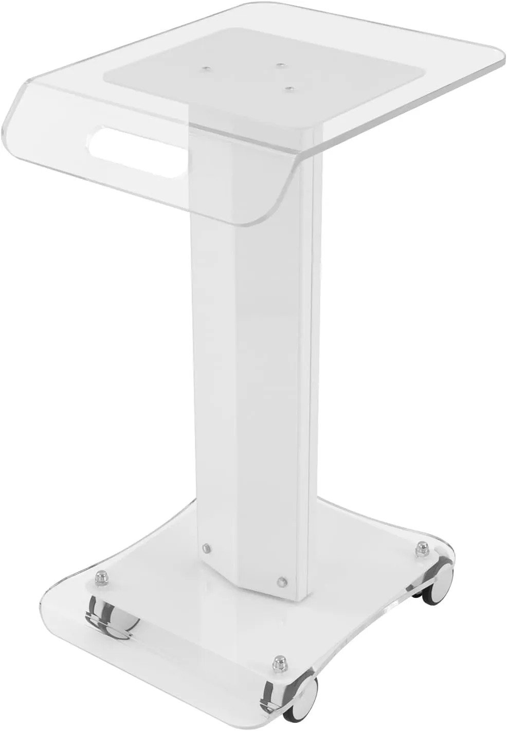Transparent Beauty Equipment cart, Multi-Layer Storage, Movable with Wheels, Beauty Salon, Household Grooming Tools Storage Rack