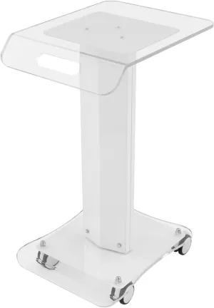 Transparent Beauty Equipment cart, Multi-Layer Storage, Movable with Wheels, Beauty Salon, Household Grooming Tools Storage Rack