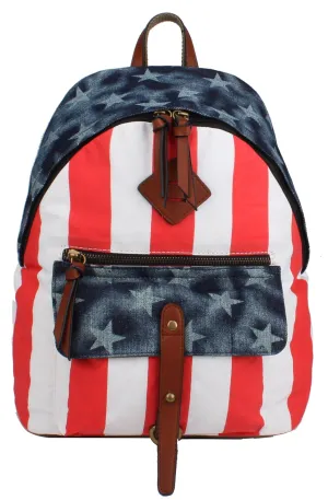 Travel American Flag Backback
