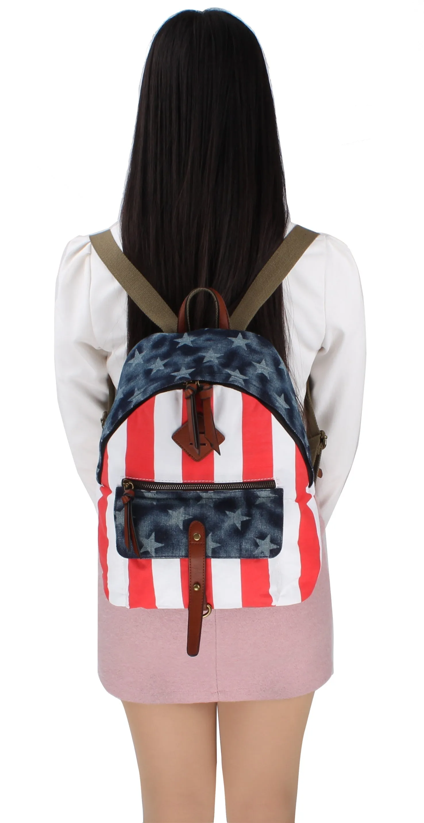 Travel American Flag Backback