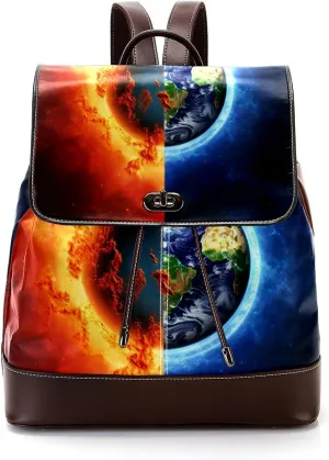 Travel Backpack,Work Backpack,Back Pack,3D Yin Yang Gossip Sun Earth,Backpack