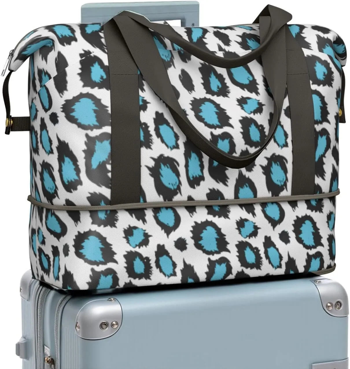Travel Duffel Bag,Large Weekender Tote for Women, Shoulder Weekender Overnight Bag for Women,Gym Duffel Bag with Wet Pocket