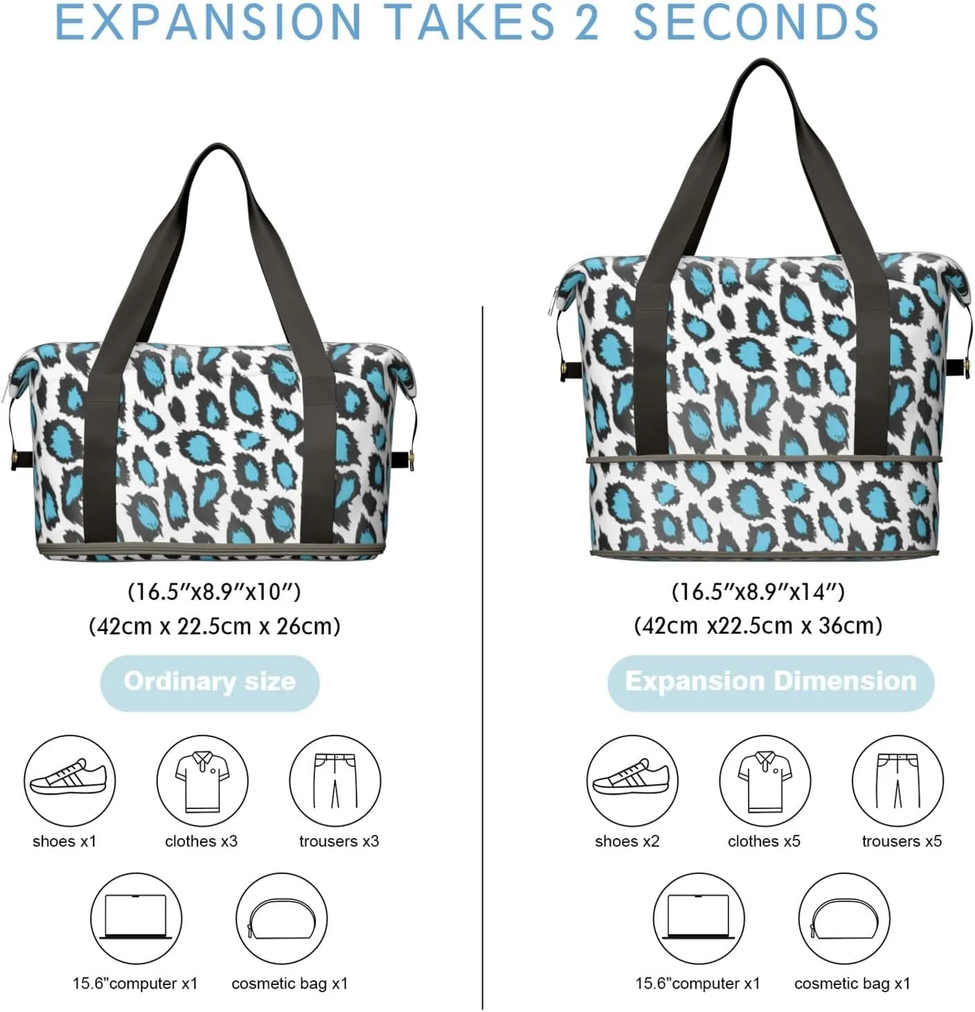 Travel Duffel Bag,Large Weekender Tote for Women, Shoulder Weekender Overnight Bag for Women,Gym Duffel Bag with Wet Pocket