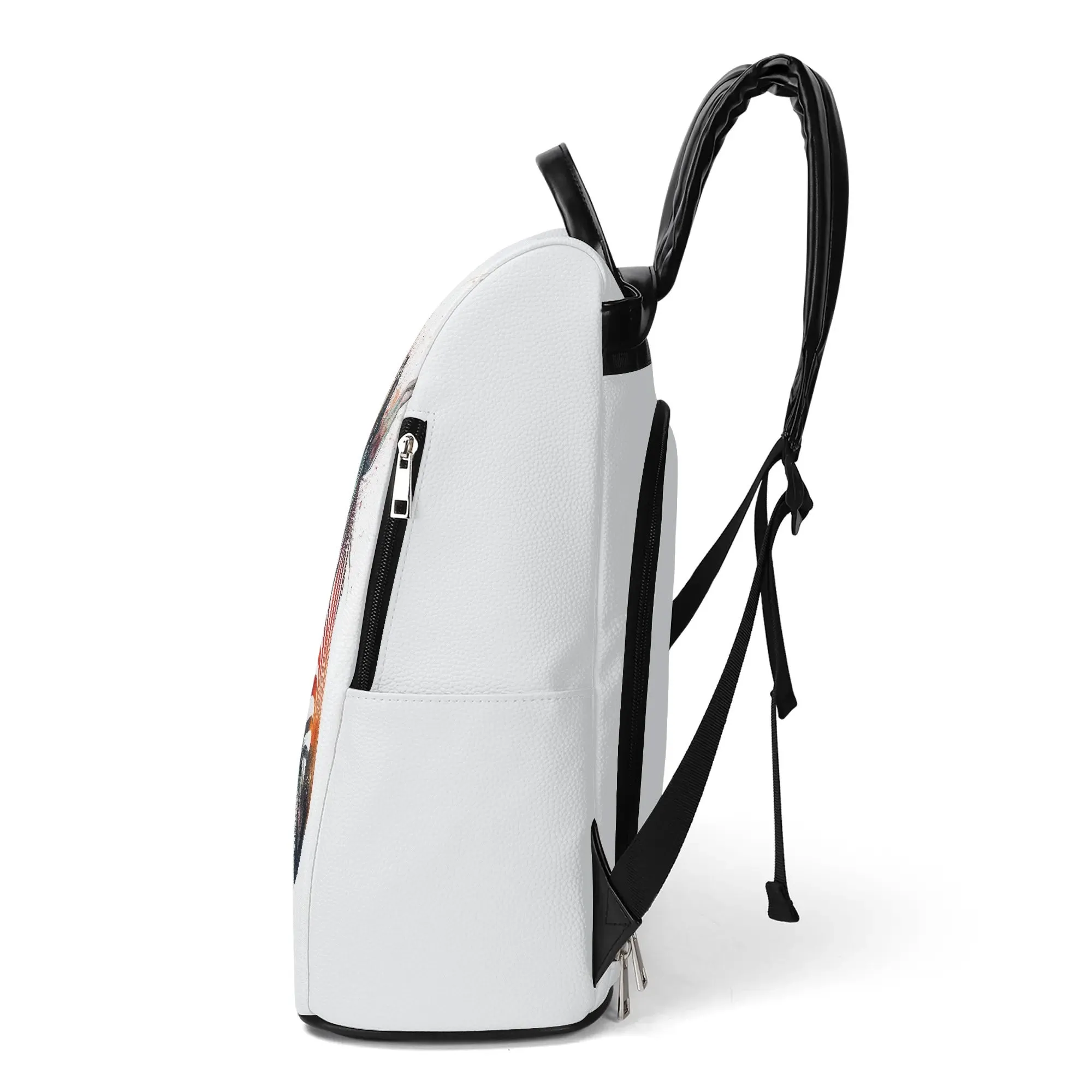Travel PU Daypack Anti-theft Backpack Womens Backpack PU Leather Anti-theft Casual Daypack Bookpack for Travel Work School